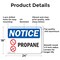 Signmission Propane OSHA Notice Sign, Aluminum, 24in W x 18in L, 2PK OS-2PACK-NS-A-1824-L-17893 - alternate 5